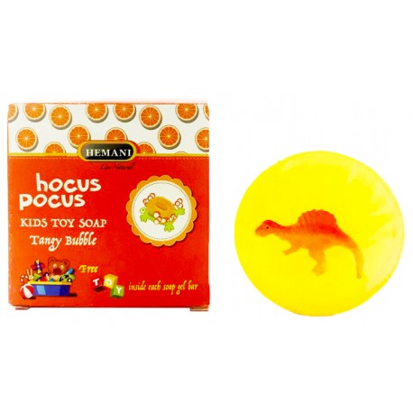 Мыло Hemani - "Hocus Pocus" Tangy Bubble (c игружкой внутри) 100 гр с замахом цитруса Удобен в приучении к мытью рук