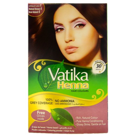 Хна коричневая Vatika natural Brown - 6 пакетиков (ОАЭ)