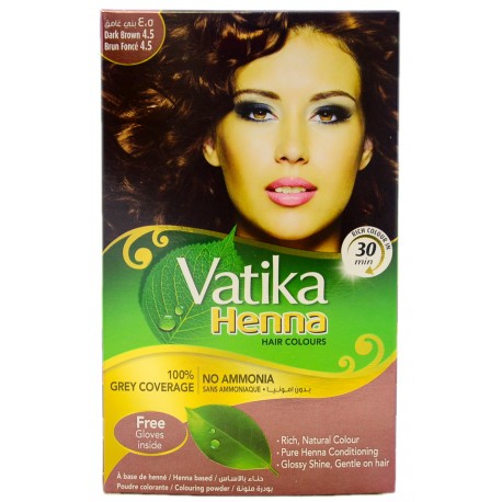 Хна коричневая Vatika Dark Brown - 6 пакетиков (ОАЭ)