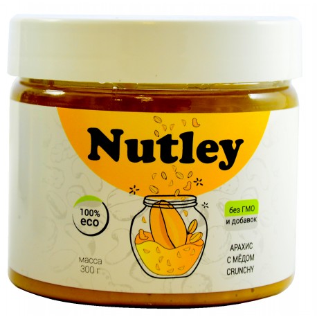 Ореховая паста с мёдом Nutley 300 гр.
