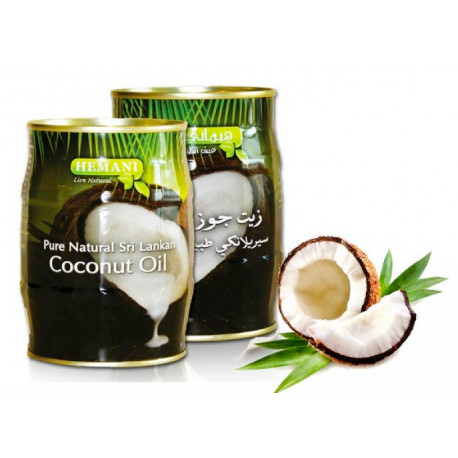 Масло для волос кокосовое/Coconut Oil 700 мл. в жестяной банке Hemani