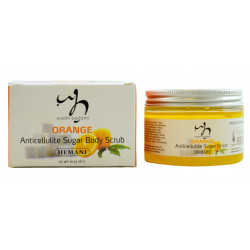 Антицеллюлитный сахарный скраб Апельсин/Orange Anti Cellulite Sugar Body Scrub, Hemani 150 мл