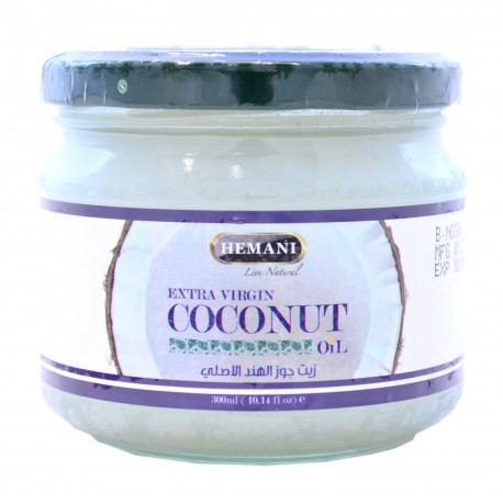 Масло кокосовое Hemani Coconut Oil 300 мл. в стеклянной банке