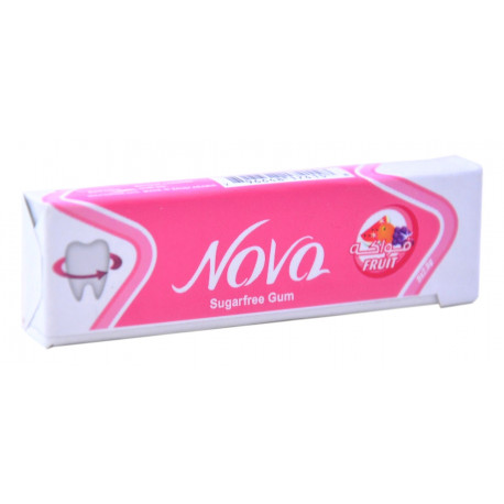 Жевательная резинка Nova Batook без сахара со вкусом фруктов 5 пластинок.