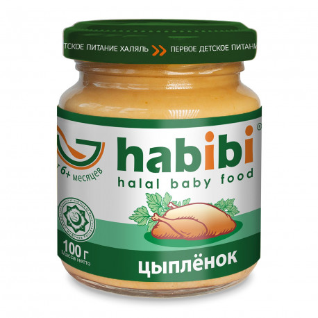 Пюре Habibi цыпленок 100г с 6месяцев