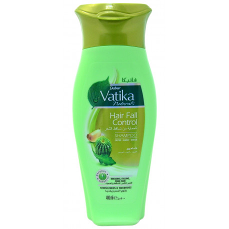 Шампунь Dabur Vatika - Hair Fall Control 400 мл (кактус, чеснок, руккола)