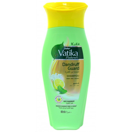 Шампунь Dabur Vatika Dandruff Guard против перхоти 400 мл. (Лимон, мята, йогурт)