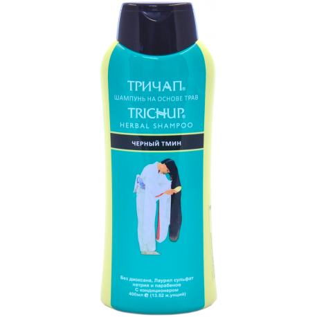 Тричап шампунь с Черным Тмином (Trichup Herbal Black Seed Shampoo) 400мл