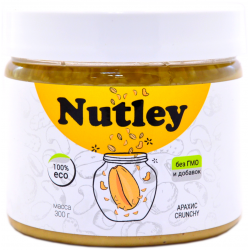 Арахисовая паста Nutley Crunchy (Хрустящая) 300 г