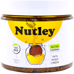 Фундуковая паста Nutley с Мёдом 300 г
