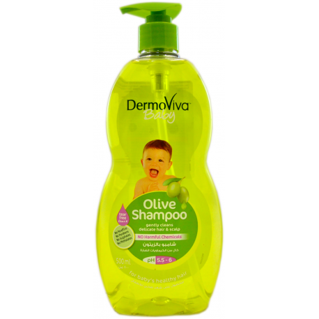 Детский шампунь с оливковым маслом Olive Shampoo DermoViva Baby 500 мл