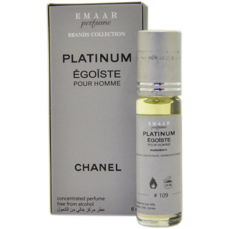 Арабские масляные духи Chanel Egoiste Platinum Emaar 6мл ОАЭ