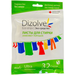 Листы для стирки Dizolve без запаха 16шт