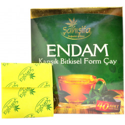 Чай зелёный Эндам для похудения с травяной смесью. Endam