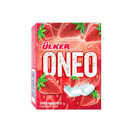 Жевательная резинка Ulker "ONEO" клубника (27г)