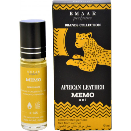 Масляные Духи Emaar perfume Memo African Leather Memo 6 мл