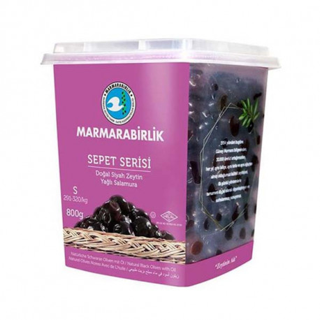 Оливки в масле Marmarabirlik Sepet Serisi S Siyah Zeytin 800 г