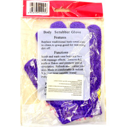 Мочалка-перчатка TM TaiYan фиолетовая