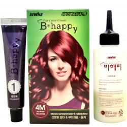 Крем-краска для волос Sewha B-Happy Hair Color Cream цвет 4M