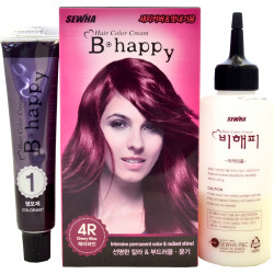 Крем-краска для волос Sewha B-Happy Hair Color Cream цвет 4R