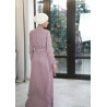 Платье в пол с принтом "Зигзаг" - Noor