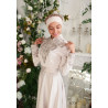 Платье атласное сливочное со шлейфом - Noor