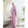 Платье розовое с кулиской на талии - Noor