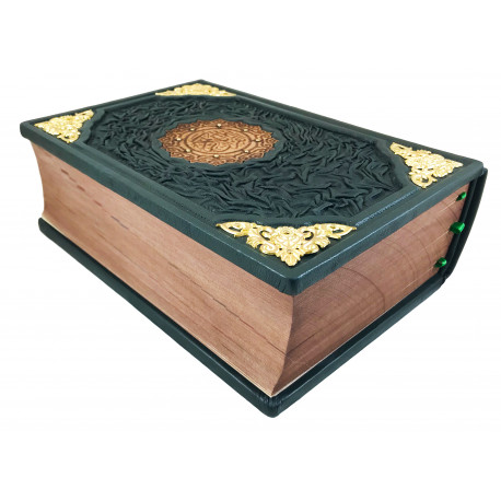 Коран с таджвидом мусхаф кожаный подарочный ручная работа