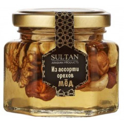 Мед из ассорти орехов Sultan arabian products 155гр.