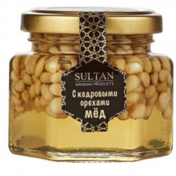 Мед с кедровыми орехами Sultan arabian products 155гр. Россия