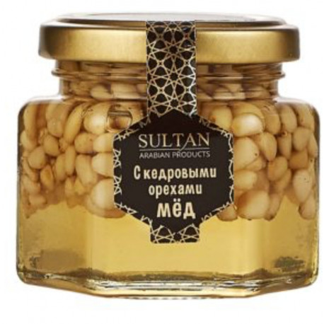 Мед с кедровыми орехами Sultan arabian products 155гр.