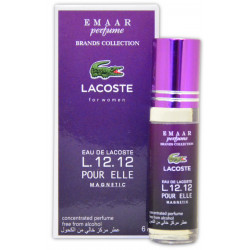 Арабские масляные парфюмерное масло Emaar perfume Lacoste Eau De L.12.12 Pour Elle Magnetic 6ml