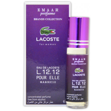 Арабские масляные духи Emaar perfume Lacoste Eau De L.12.12 Pour Elle Natural 6ml