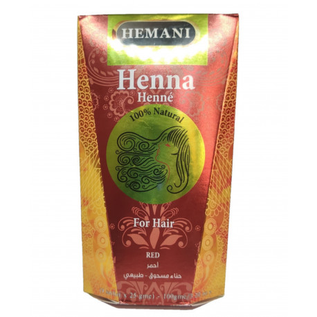 Хна Henna Natural Dark Hemani 4 пакета по 25 гр