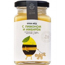Крем-мед Медовый Дом Цветочный с имбирем и лимоном 320г