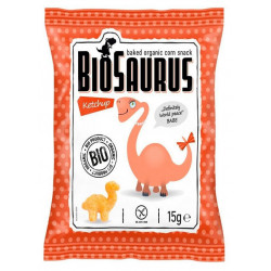 Снеки Biosaurus кукурузные органические с кетчупом БИО, 15 г