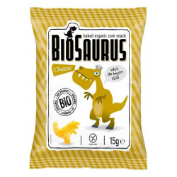 Снеки Biosaurus кукурузные органические с сыром БИО, 15 г