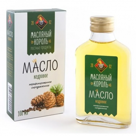 Кедровое масло Масляный король 0,1 л