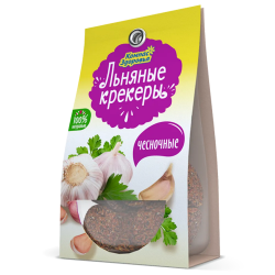 Крекеры Компас Здоровья льняные со вкусом чеснока 50 г