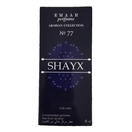 Арабские масляные парфюмерное масло Emaar Shayx for men №77 6ml ОАЭ