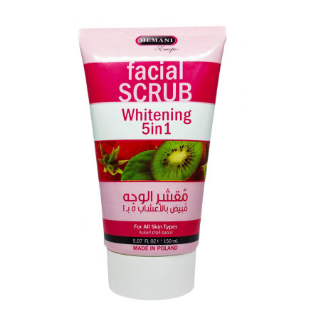 Скраб для лица Hemani отбеливающий 5 в 1 facial SCRUB whitening 150 мл. Польша