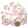 Флажки-гирлянды праздничные - "Happy Eid" голубой с розовым (формат 13х16) изд.Umma-Land