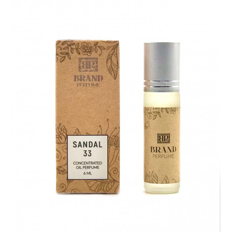 Парфюмерное масло "Sandal 33", Brand Perfume, 6 мл