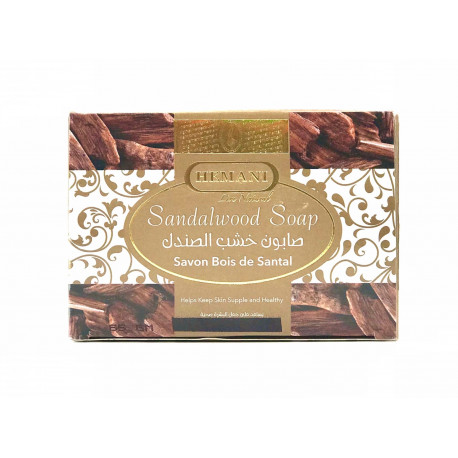 Мыло с сандалом "Sandalwood Soap", 75 г, Hemani