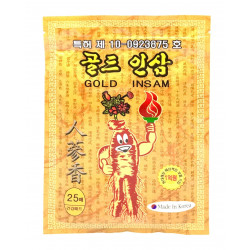 Пластырь обезболивающий с женьшенем "Gold Insam", Корея (25 шт)