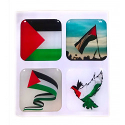 Стикеры 3D Палестина (4 шт в комплекте)