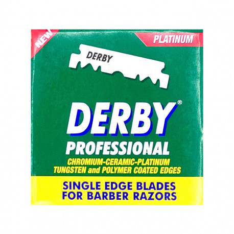 Лезвия односторонние для хиджамы Derby Professional 100 шт