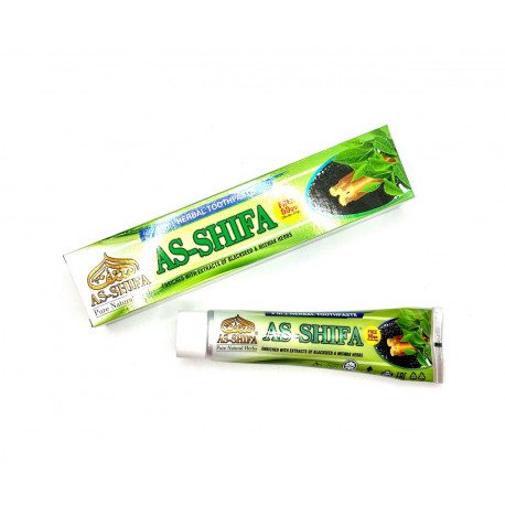 Зубная паста As-shifa 2 в 1 (с экстрактом черного тмина и мисвака) 170 г (made in ndia)
