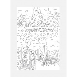 Раскраска - гигант "Ramadan Mubarak" UmmaLand (ватман)