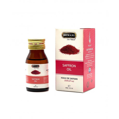 Натуральное масло шафрана / Saffron Oil, Hemani, 30 мл